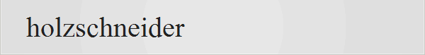 holzschneider